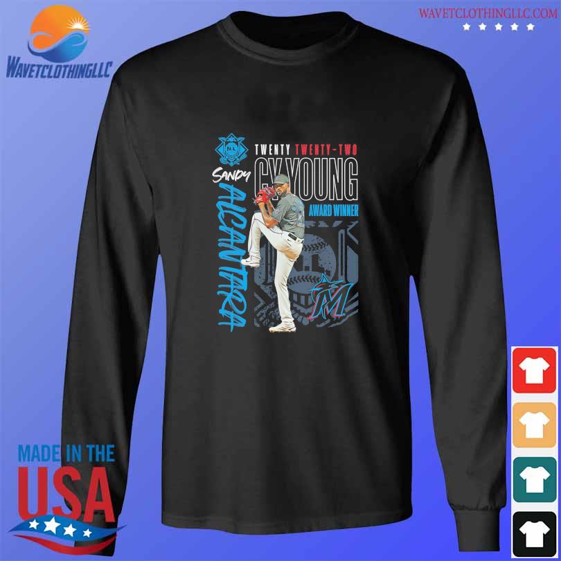 Miami Marlins Sandy Alcantara NL CY Young Award Winner T-Shirt