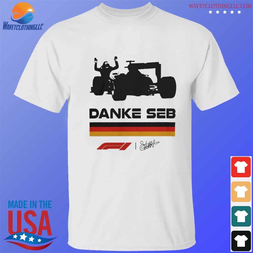Danke seb goodbye f1 shirt danke seb sebastian vettel legendary shirt