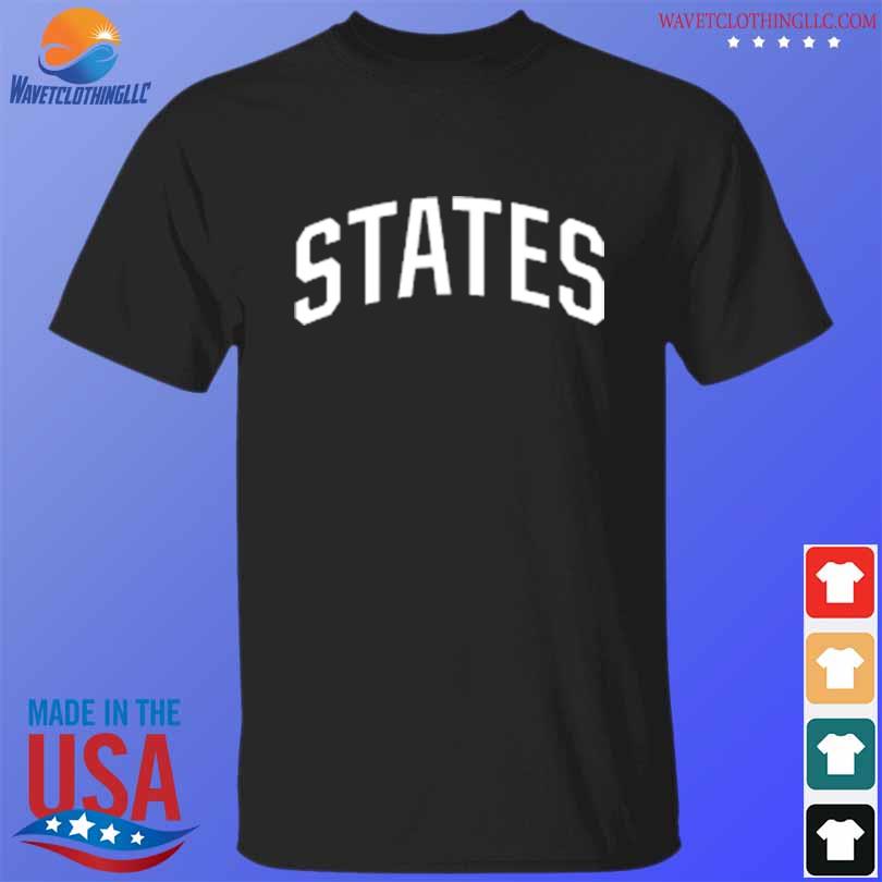 Funny men's black usmnt states shirt