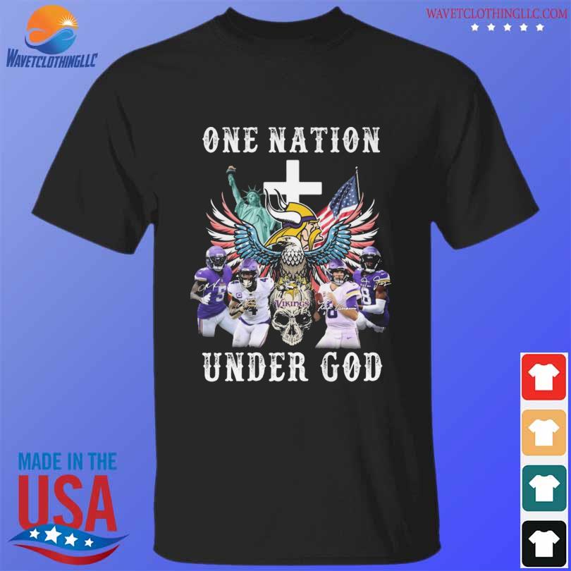 Funny minnesota Vikings Eagle and Skull one nation under god