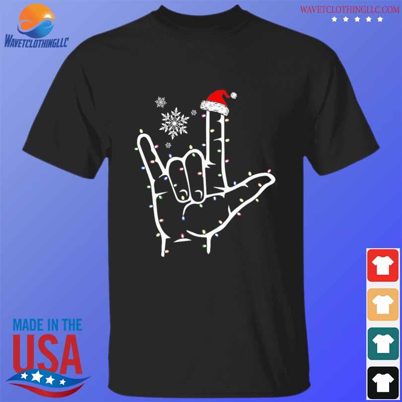 Funny official Santa Sign Language ASL merry christmas sweater