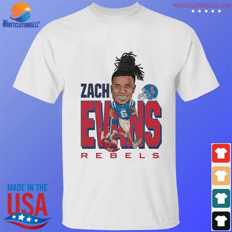 Funny Zach evans caricature ole miss shirt