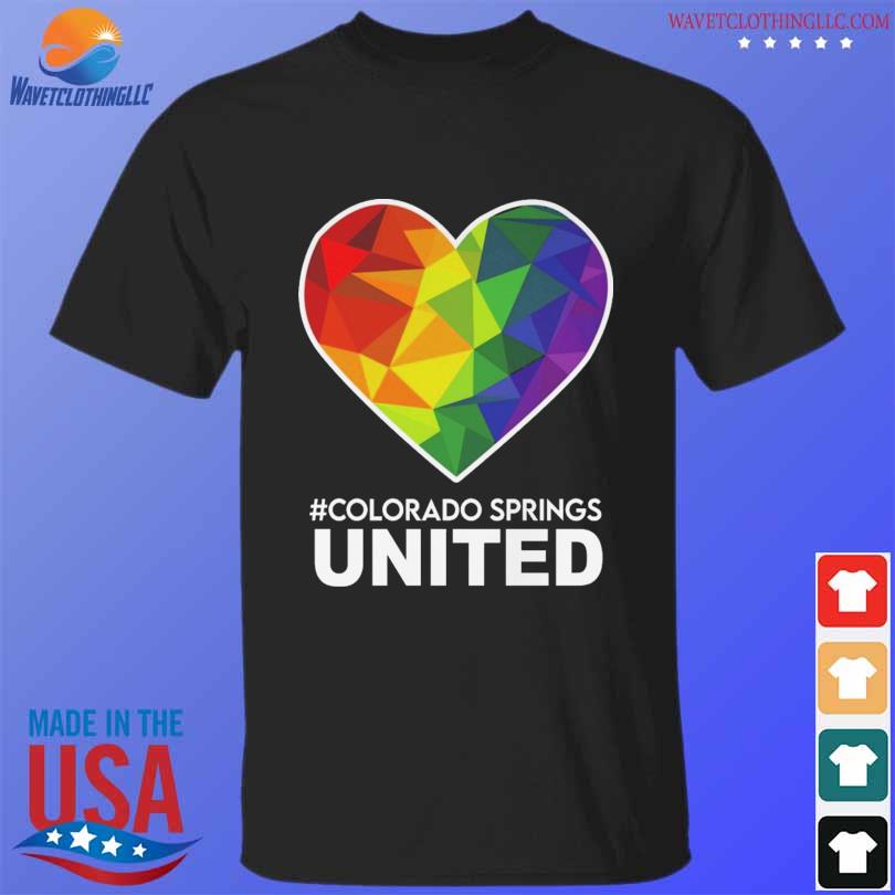 LGBT Heart colorado springs united shirt