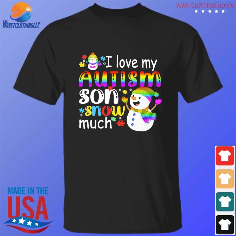 LGBT I love my autism son snow much christmas sweater