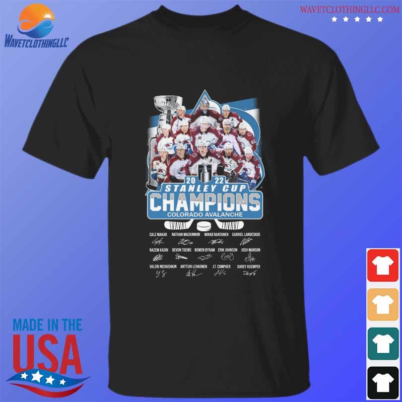 Nice colorado Avalanche 2022 stanley cup champions signatures shirt