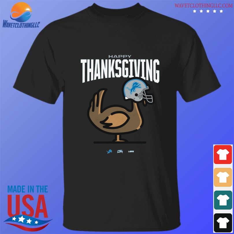 Official Detroit Lions Happy Thanksgiving Shirt