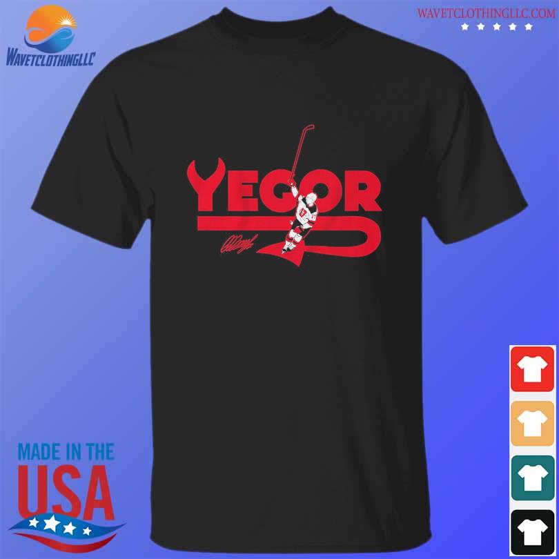 Official Yegor sharangovich celly signature shirt