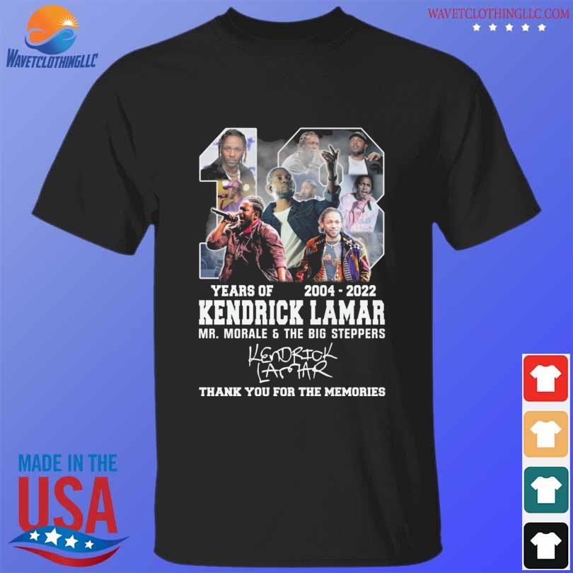 Original kendrick Lamar 2004 2022 thank you for the memories signature shirt