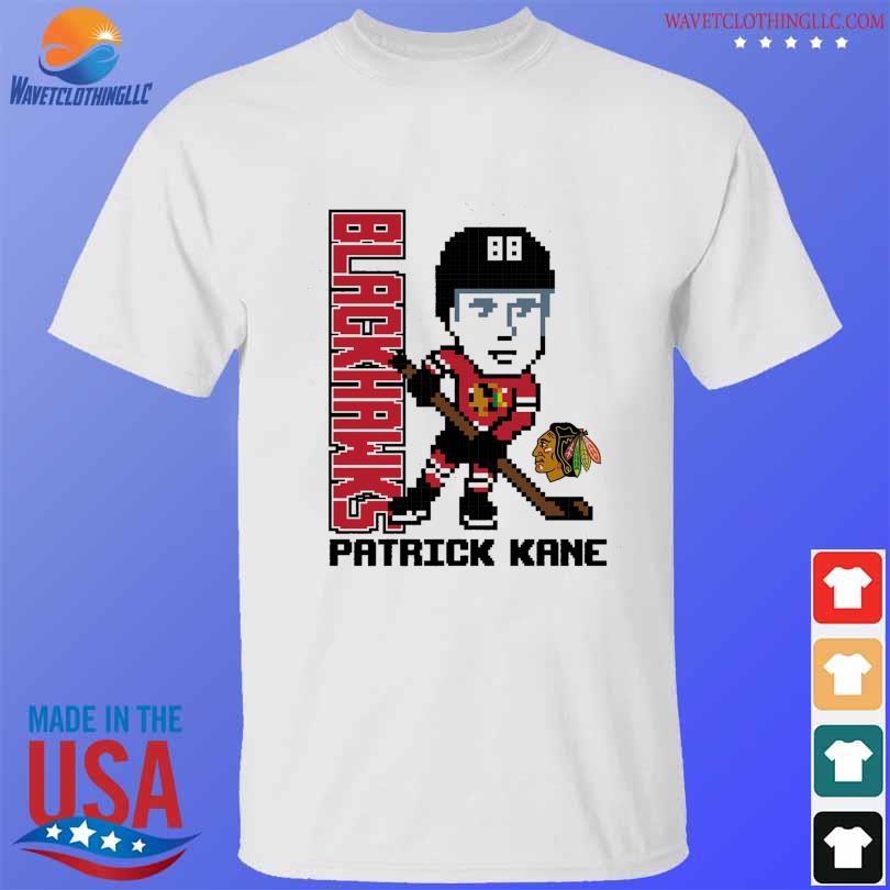 Patrick kane chicago blackhawks youth pixel player shirt