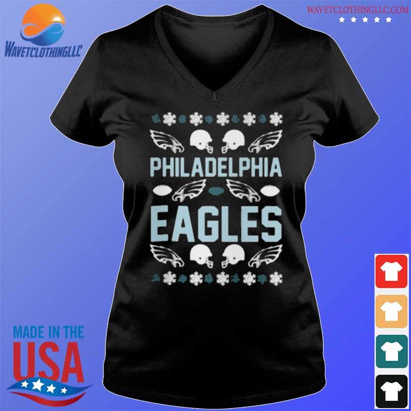 Christmas Gift Philadelphia Eagles Christmas Snowflakes Pattern 3D Ugly  Christmas Sweater For Men And Women