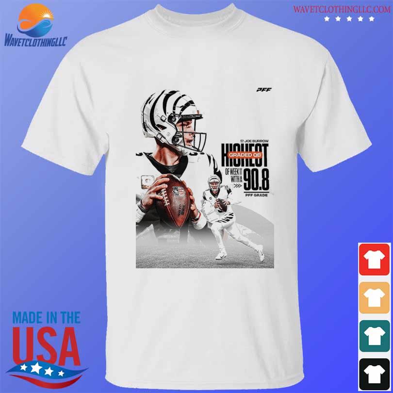 Premium the cincinnati bengals joe burrow qb1 in week 11 pff grade shirt