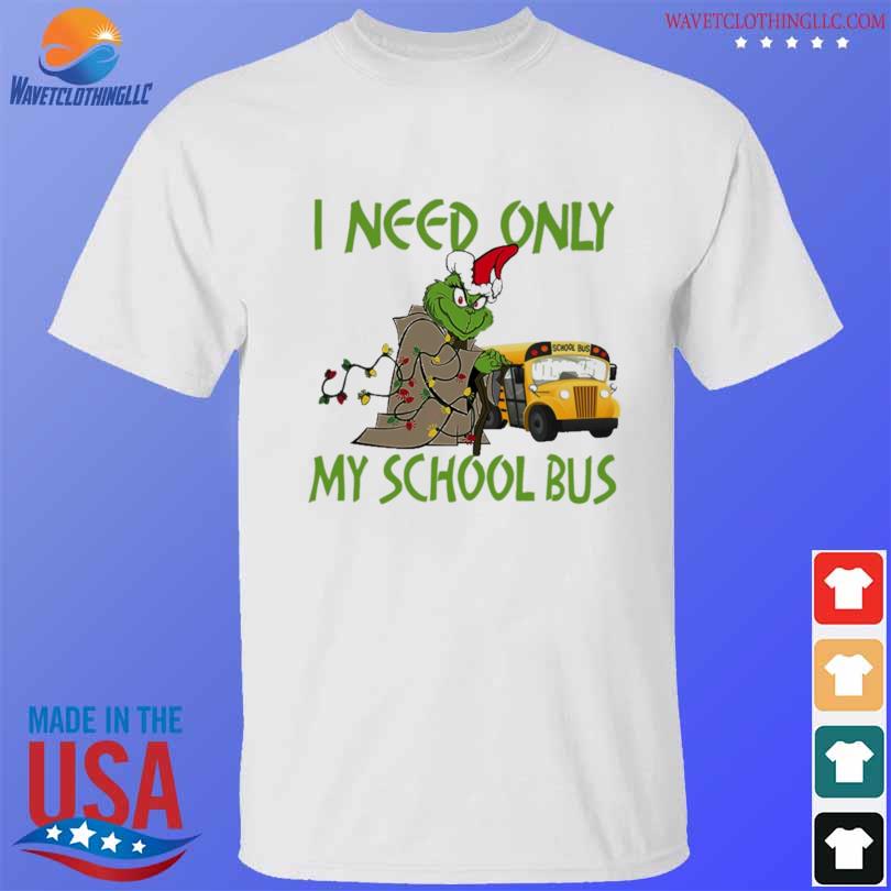 Santa Grinch I need only my school bus christmas sweater