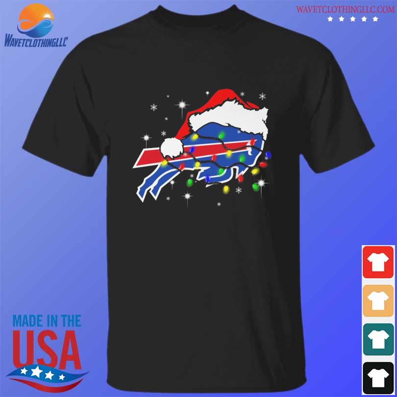 Santa Hat Buffalo Bills logo 2022 merry christmas lights sweater, hoodie,  longsleeve tee, sweater