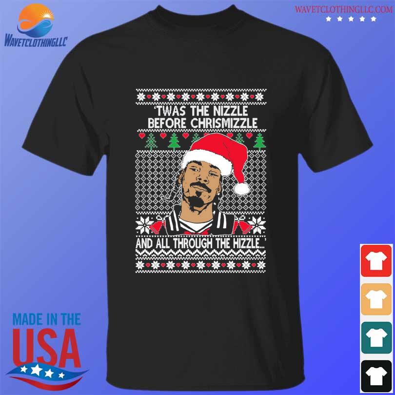 Snoop dogg Twas the nizzle before christmizzle ugly Christmas sweater