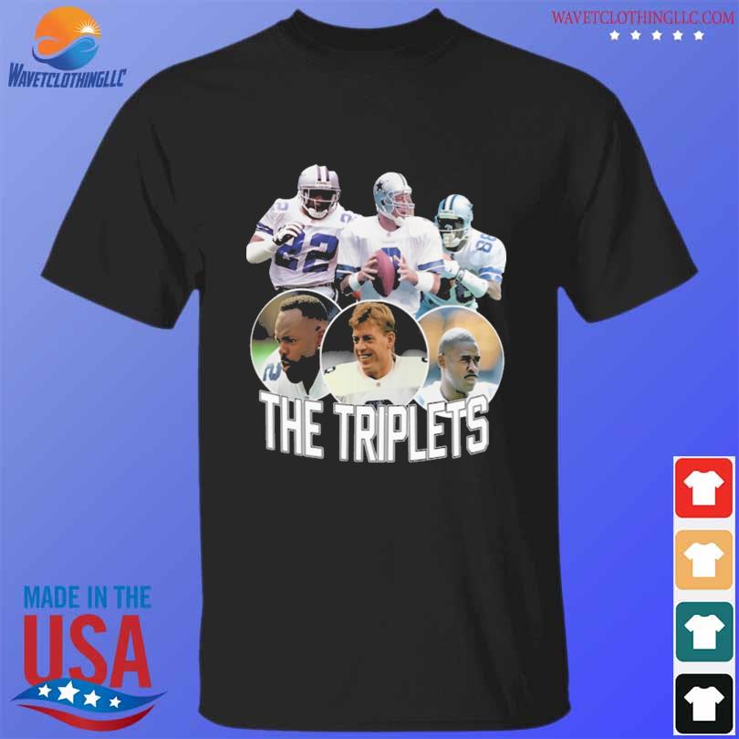 The triplet's emmitt smith troy aikman and michael irvin shirt
