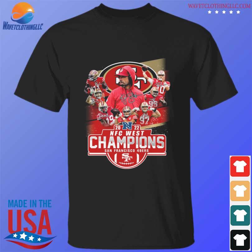 2022 NFC West Champions San Francisco 49ers signature logo shirt