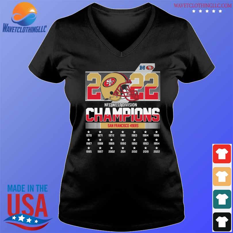 022 nfc west division champions san francisco 49ers shirt, hoodie, sweater,  long sleeve and tank top