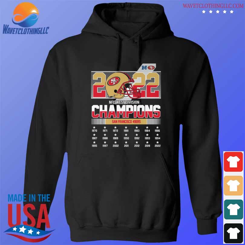 2022 nfc west division champions san francisco 49ers shirt, hoodie,  sweater, long sleeve and tank top