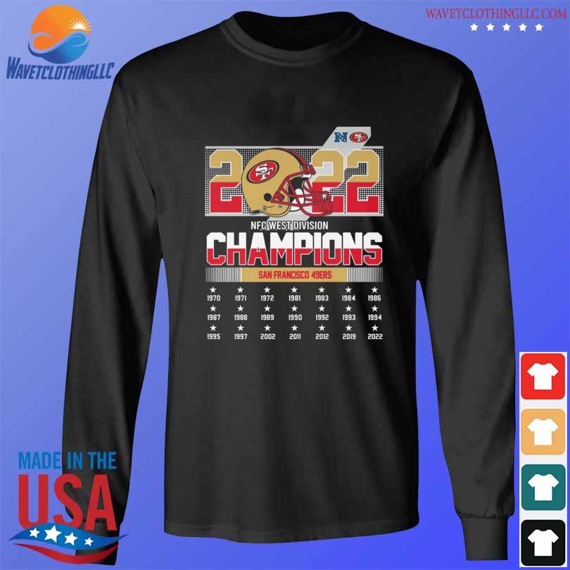 2022 San Francisco 49ers NFC west division champions shirt, hoodie