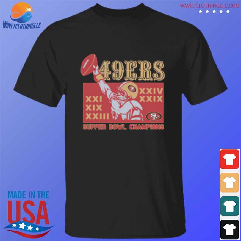 49ers 5 Time Super Bowl Champions Shirt, hoodie, sweater, long sleeve and  tank top