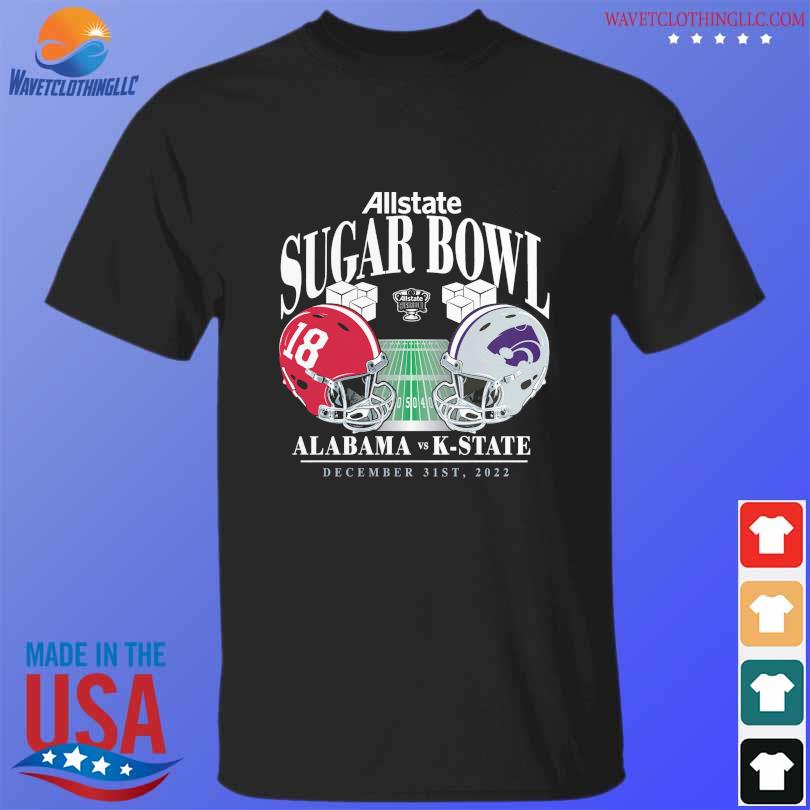 Alabama crimson tide vs. Kansas state wilDcats 2022 sugar bowl shirt
