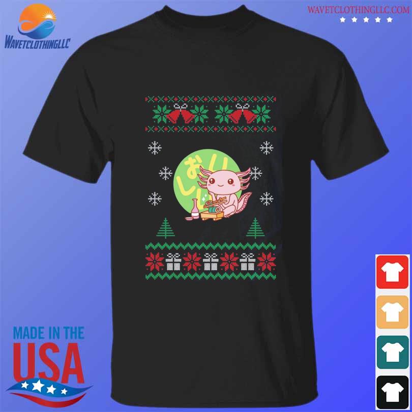 Axolotl noodle 2022 merry ugly Christmas sweater