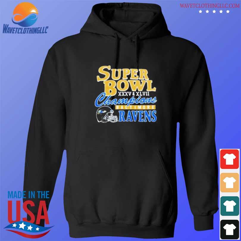 Official Super bowl xxxv champions baltimore ravens T-shirt, hoodie, tank  top, sweater and long sleeve t-shirt