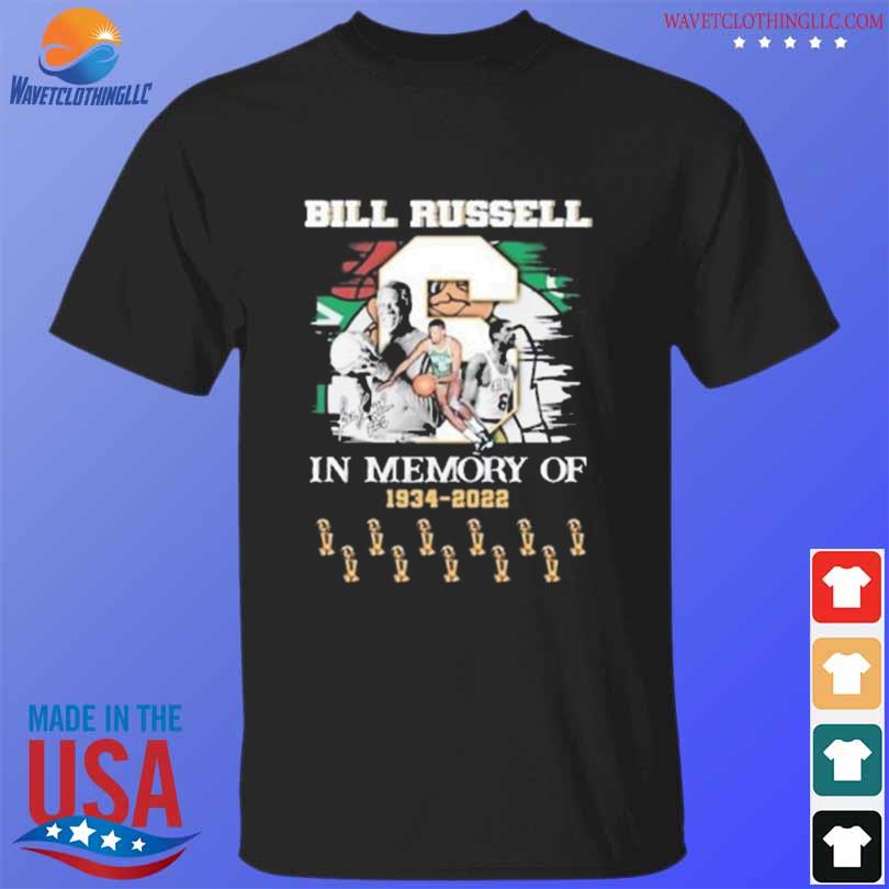 Bill russell in memory of 1934-2022 cup shirt