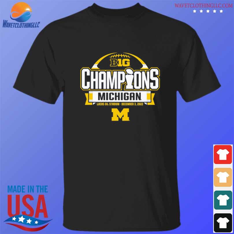 Blue84 university of michigan football 2022 big ten champions locker room shirt