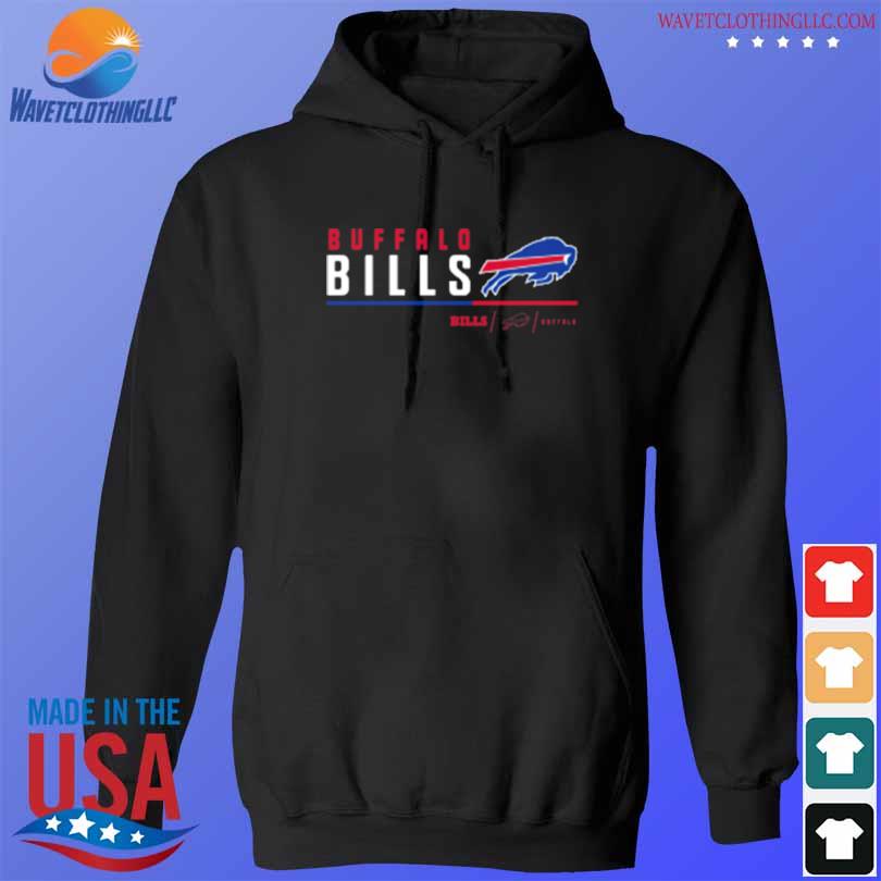 Men's Nike Anthracite Buffalo Bills Prime Logo Name Split Pullover Hoodie Size: Medium