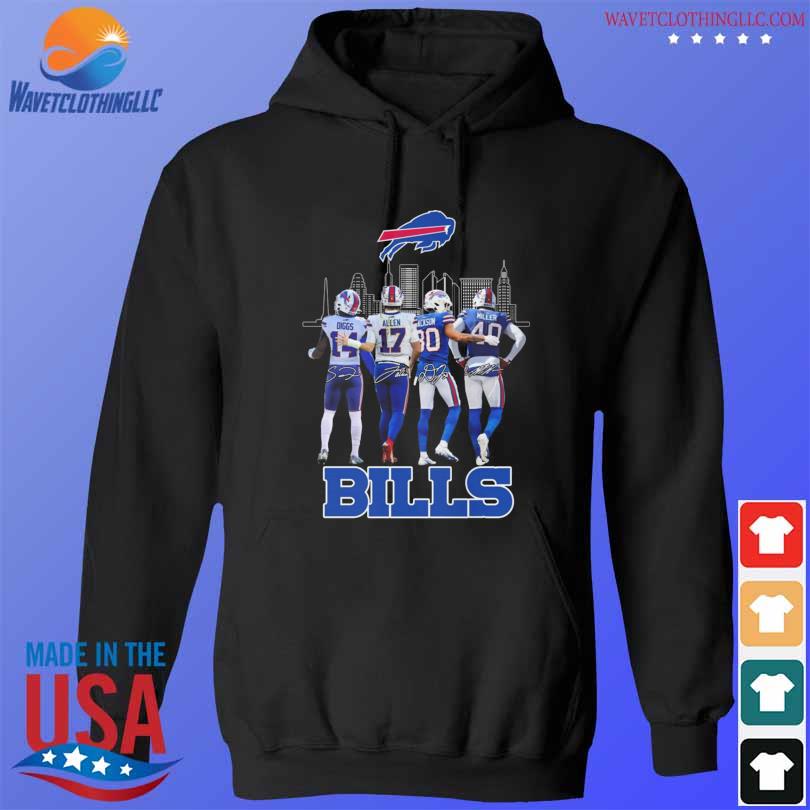 Champions Stefon Diggs Josh Allen Dane Jackson and Von Miller Buffalo Bills  signatures shirt, hoodie, sweater, long sleeve and tank top