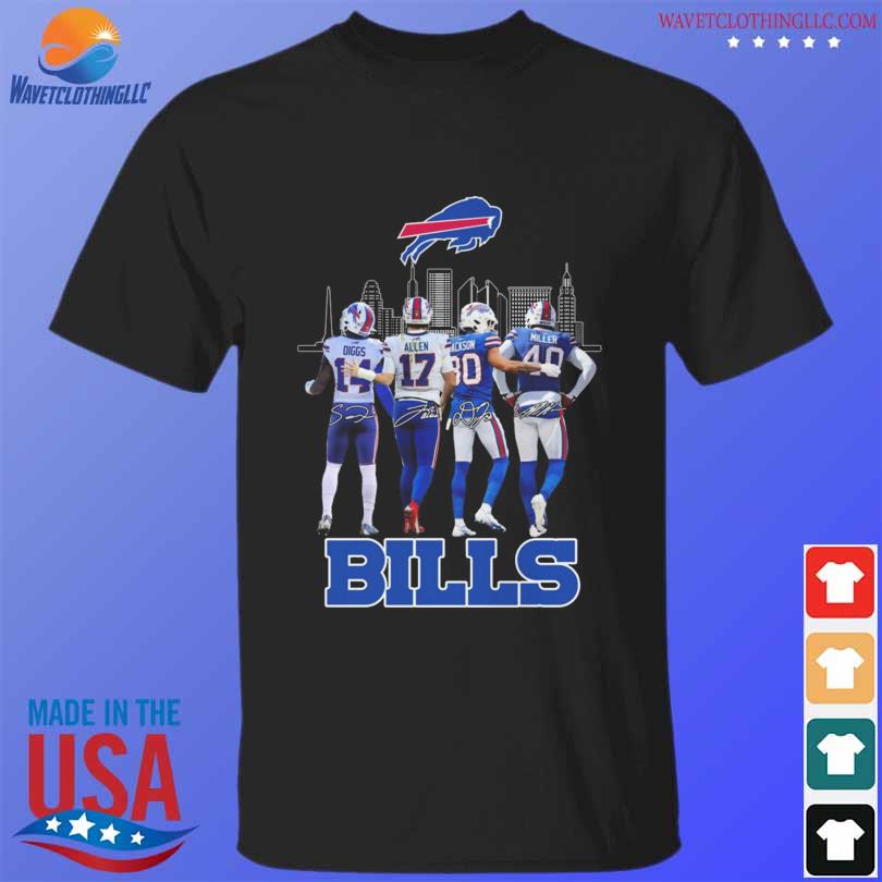 Champions Stefon Diggs Josh Allen Dane Jackson and Von Miller Buffalo Bills  signatures shirt, hoodie, sweater, long sleeve and tank top