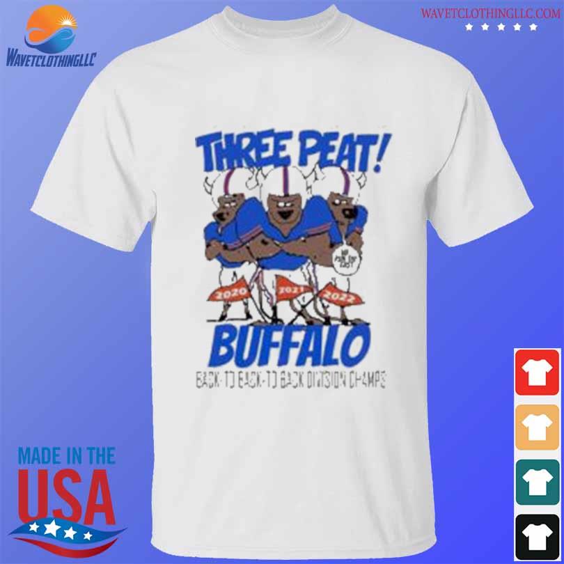 Buffalo Three Peat Back To Back Eastern Division Champions shirt, hoodie,  sweater, long sleeve and tank top