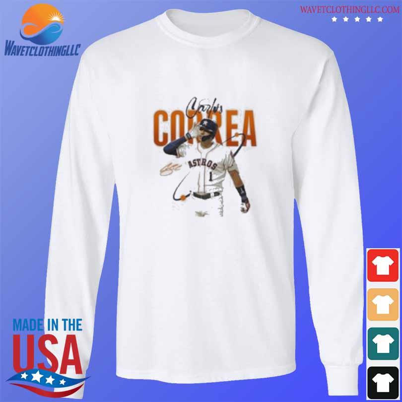 Carlos correa astros signature baseball shirt, hoodie, longsleeve tee,  sweater