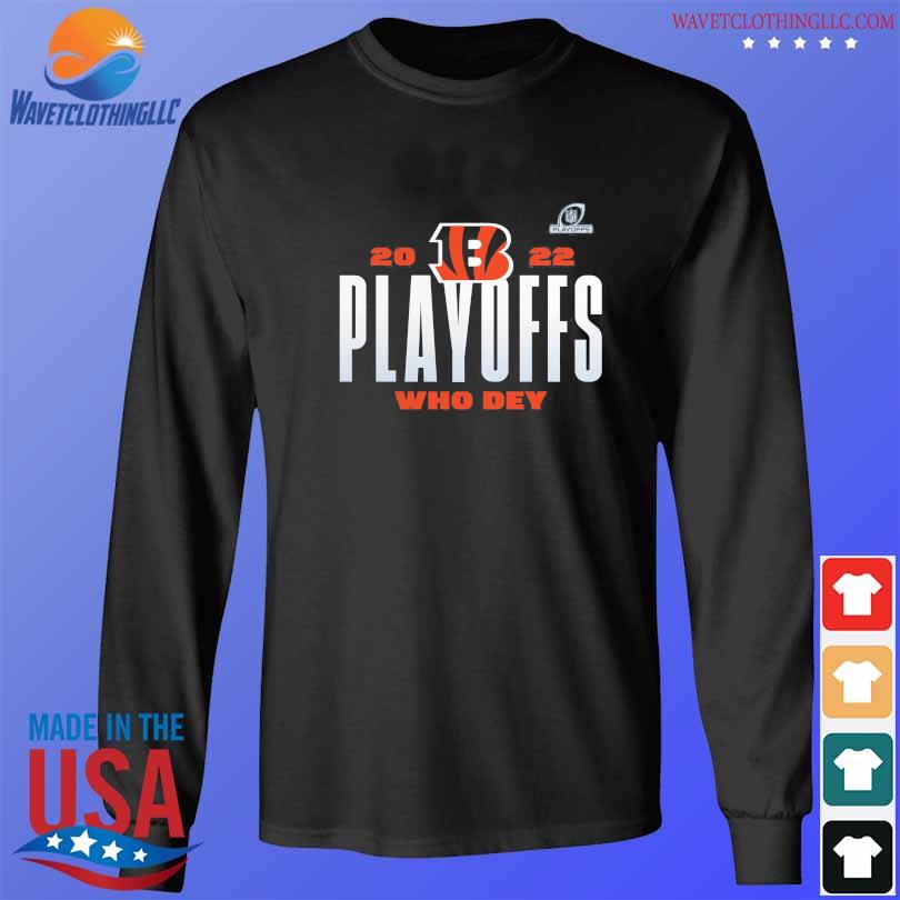 Cincinnati Bengals 2022 NFL Playoffs Who Dey shirt, hoodie, sweater, long  sleeve and tank top