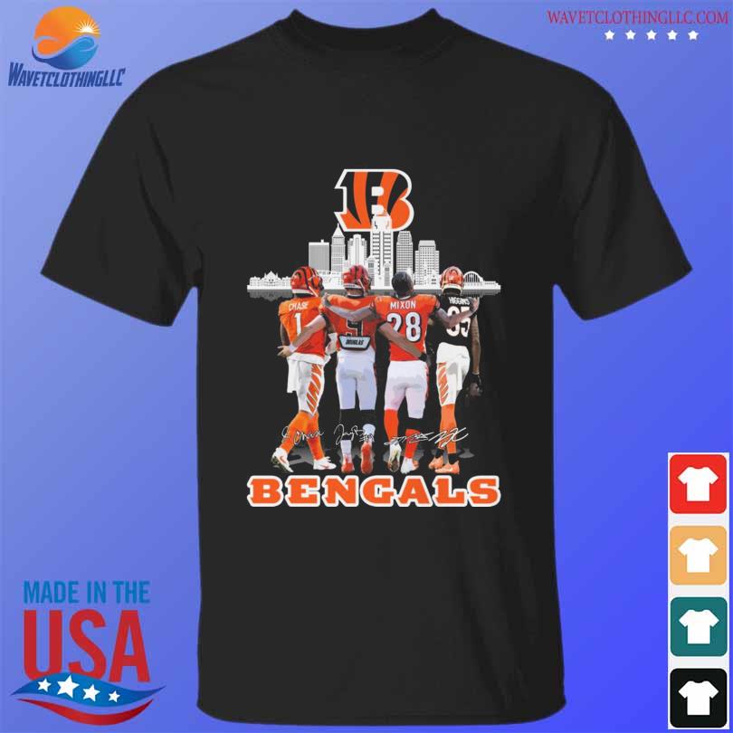 Cincinnati Bengals City Who Dey Chase Mixon Signatures 2023 Unisex T-Shirt  - REVER LAVIE