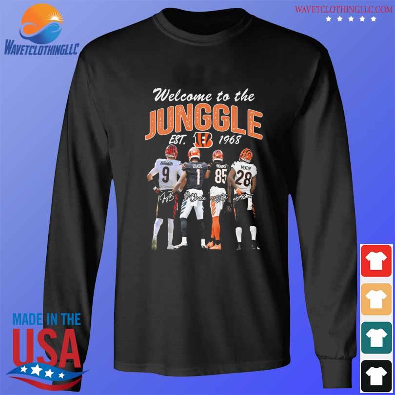 Welcome to The Jungle 1968 Cincinnati Bengals Long Sleeve Shirt - Happy  Place for Music Lovers