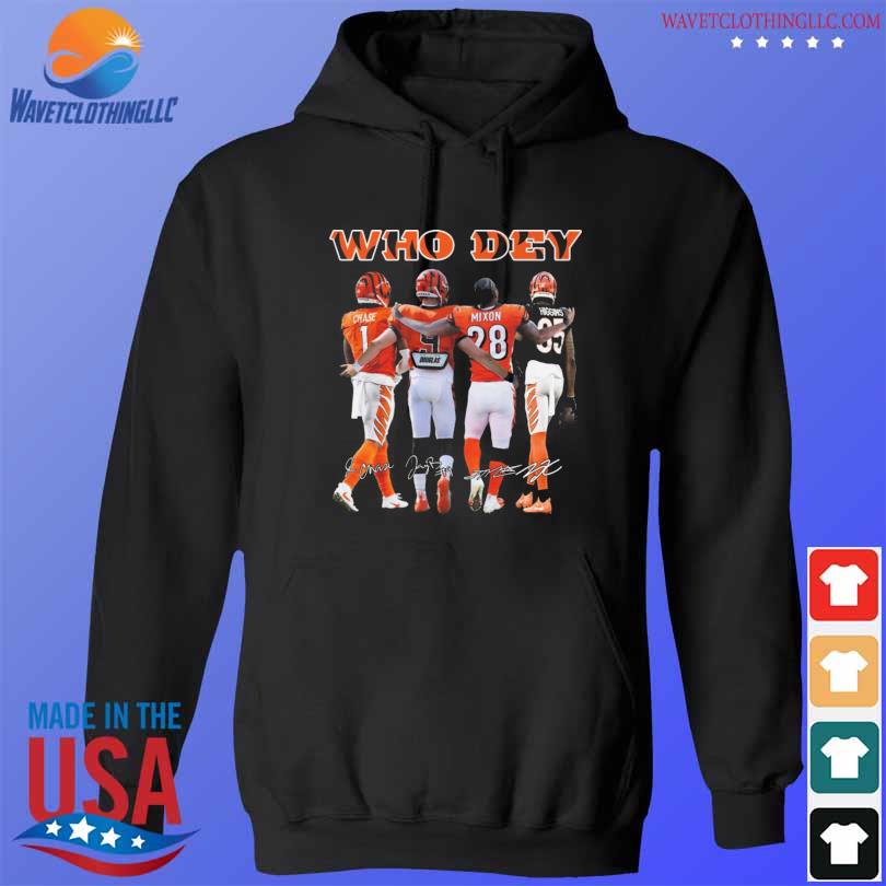 Official who Dey 2023 Cincinnati Bengals Signatures Shirt, hoodie