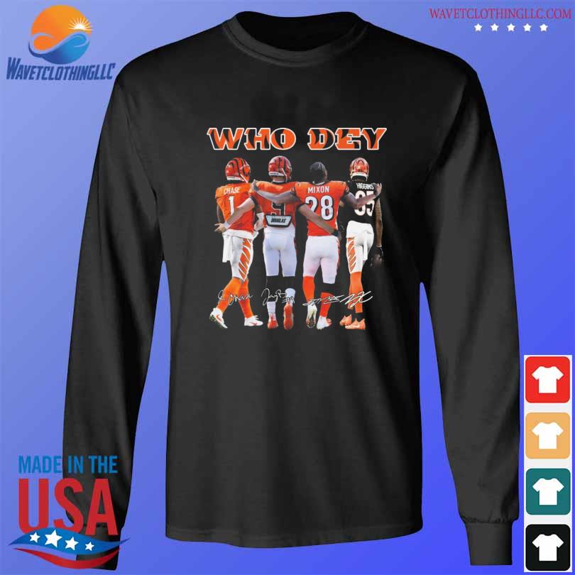 Cincinnati Bengals Who Dey Chase Mixon Signatures 2023 Unisex T