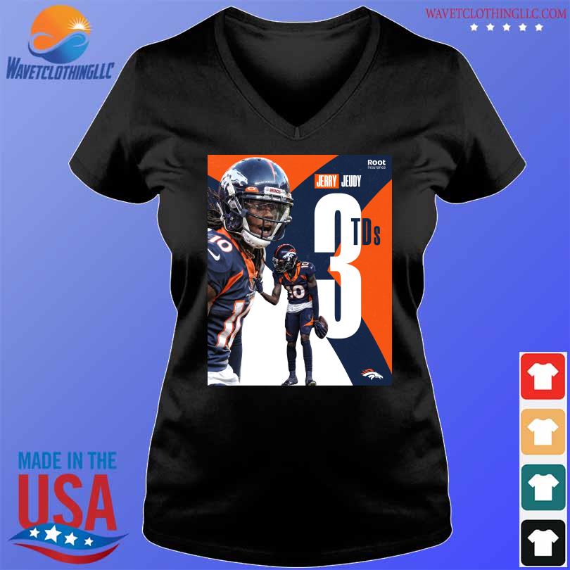 Denver Broncos Alternate Name & Number Hoodie - Jerry Jeudy - Mens