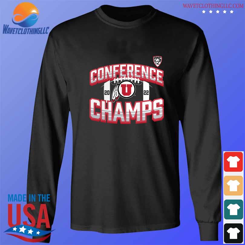 Funny Utah Utes 2022 PAC-12 Football Conference Champions Icon Bold s longsleeve den