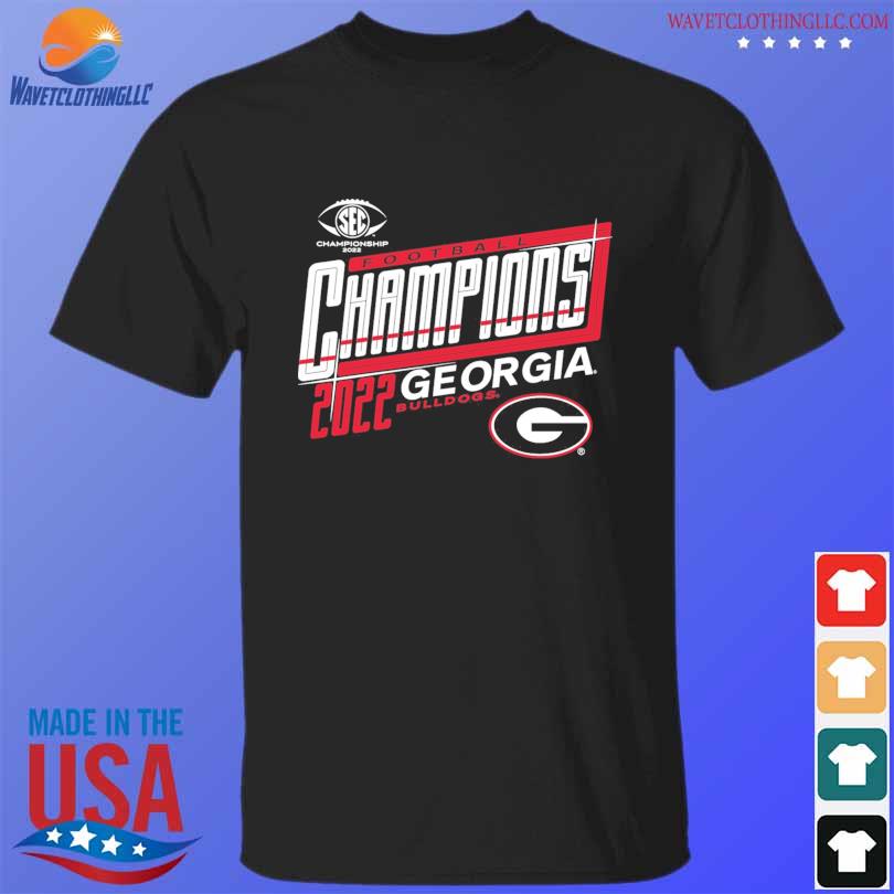 Georgia bulldogs blue 84 2022 sec football conference champions shirt