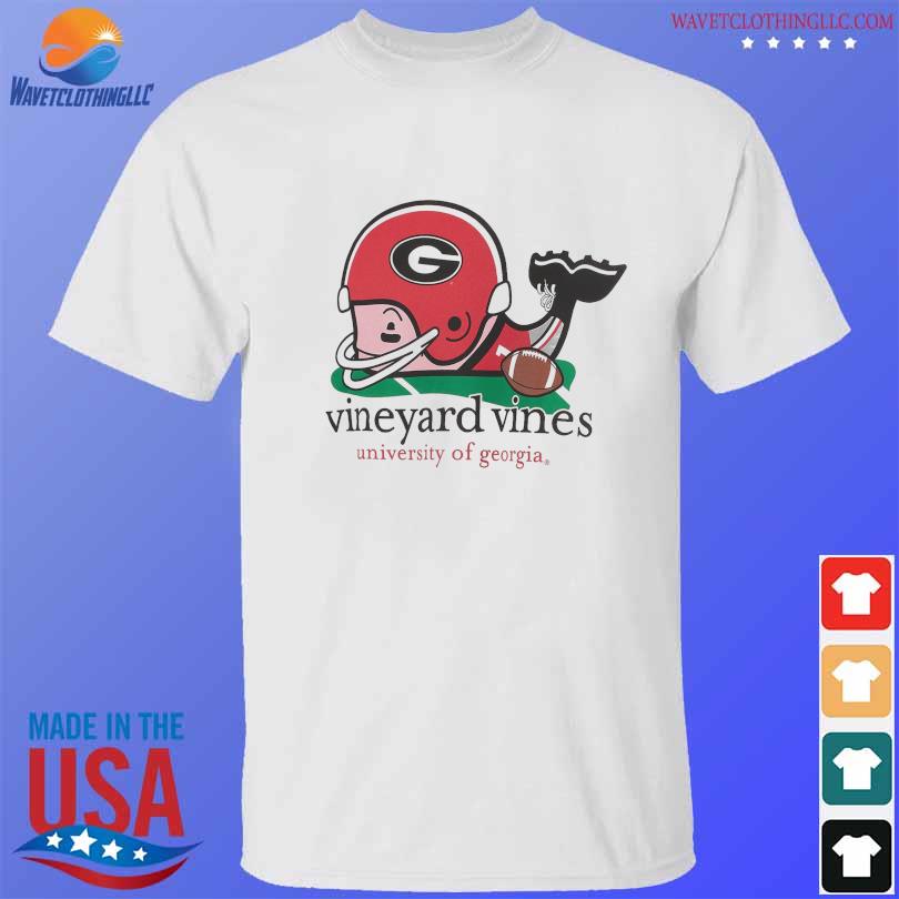 Georgia bulldogs vineyard vines football whale long shirt