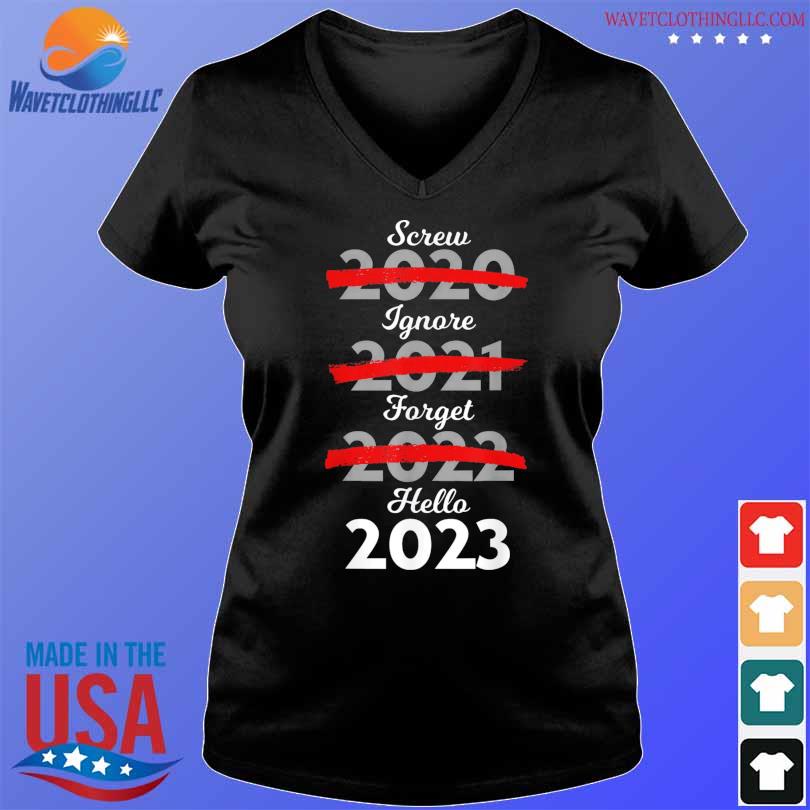 Goodbye 2022 hello 2023 new year's resolution quotes s V-neck den