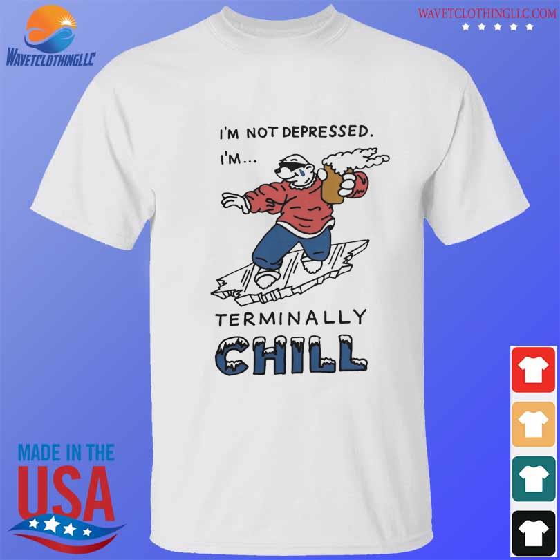 I'm not depressed I'm terminally chill shirt