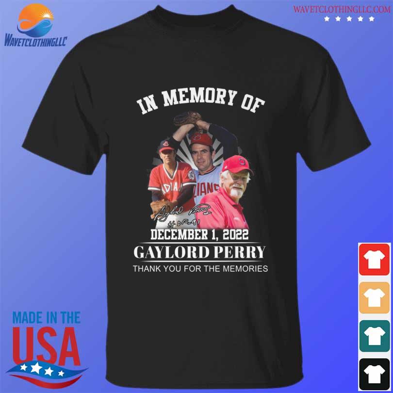 In memory of Gaylord Perry Cleveland Guardians thank you for the memories signature shirt