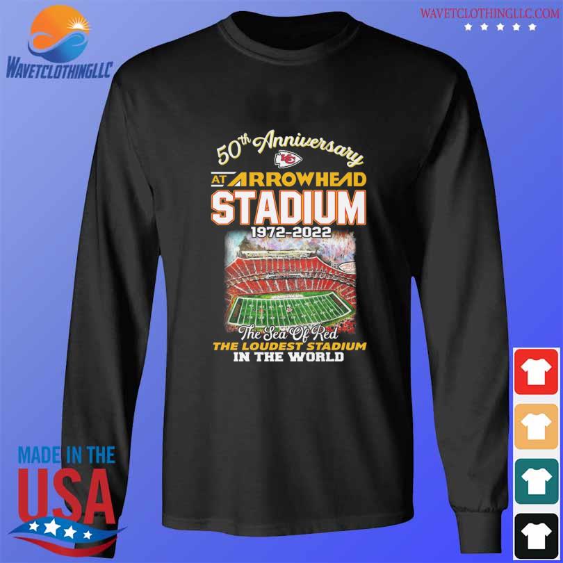 Kansas City Chiefs 50th anniversary at arrowhead stadium shirt, hoodie,  sweater, long sleeve and tank top