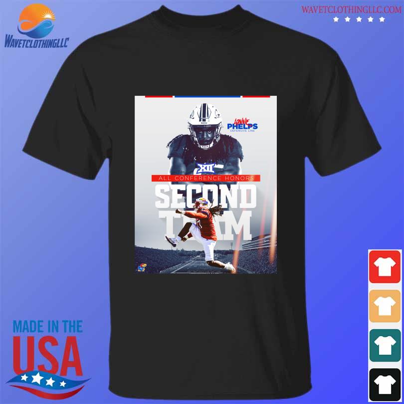 Lonnie Phelps Kansas Jayhawks all conference honors first team shirt