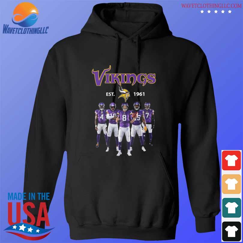 Minnesota Vikings football est. 1961 go Vikings logo shirt, hoodie,  sweater, long sleeve and tank top