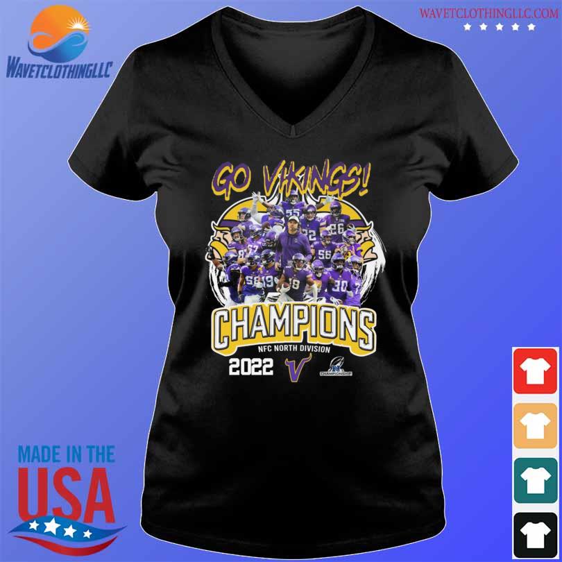 SALE] Go Minnesota Vikings NFC North Division Champions 2022 Shirt - Luxury  & Sports Store in 2023